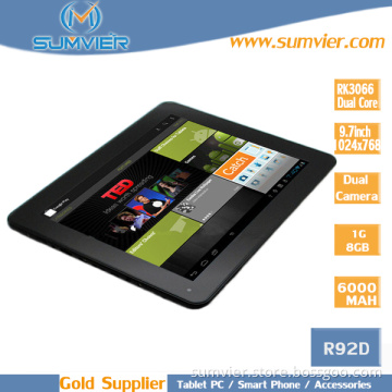 9.7 Inch Capacitive 8g Android Tablet PC with Dual Camera